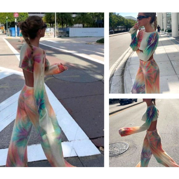 CANESSA Italy 100% cashmere travel goop fave jupiter jungle pants nwot $1,010 s - Picture 8 of 14